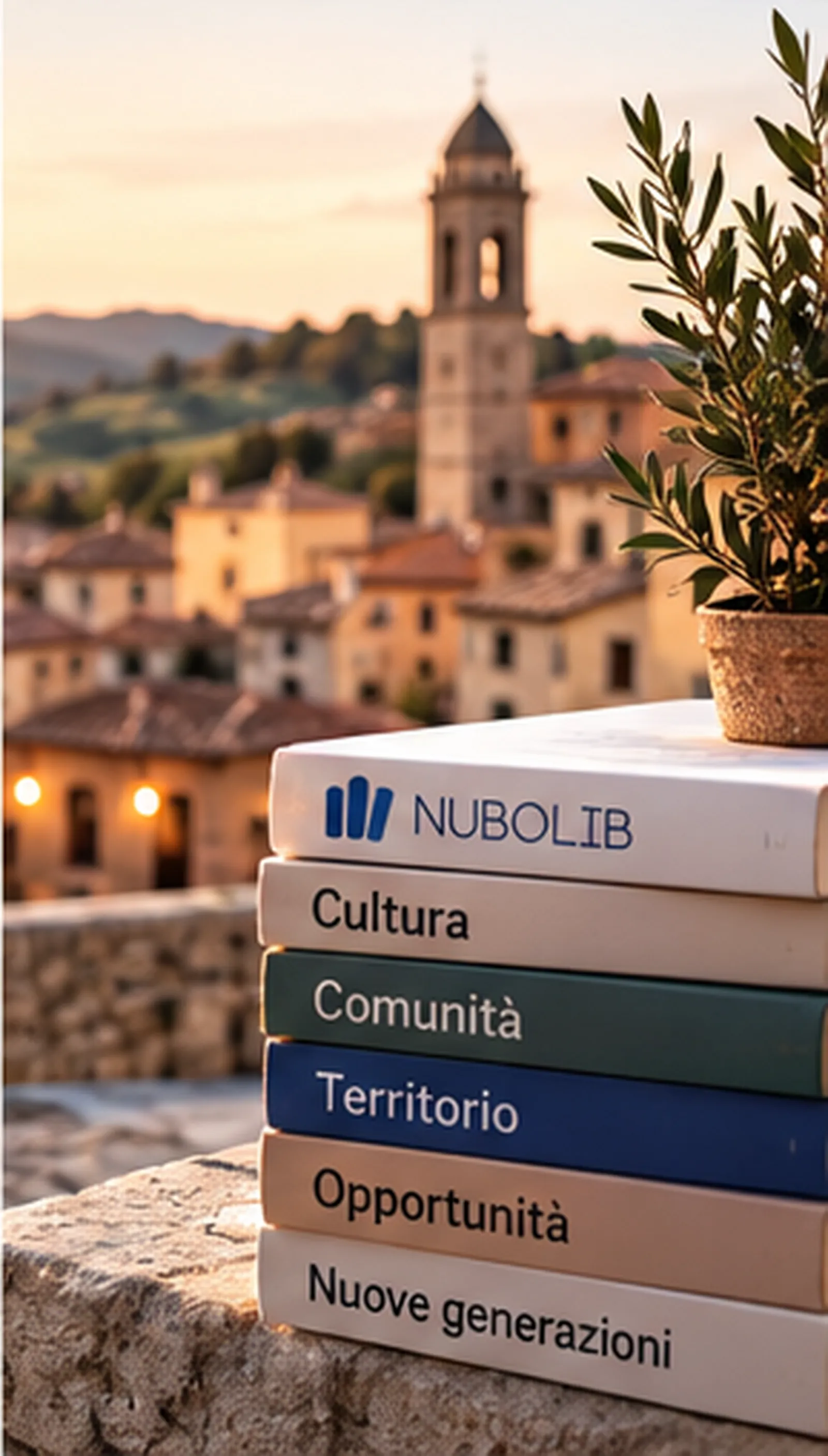 Immagine generata con IA: Libri esposti in una libreria di quartiere